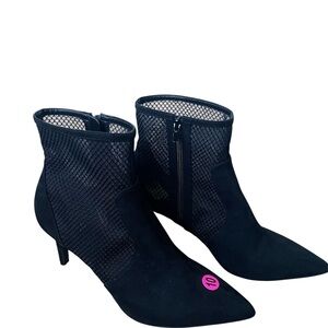 Alfani Black Mesh Ankle Booties
